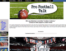 Tablet Screenshot of pro-football-talk.com